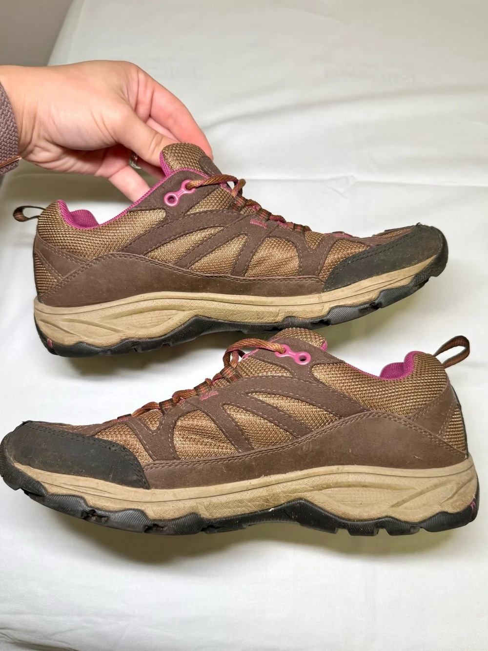 Merrell Otter Hiking Shoes Brown Pink Trail Outdoor Sneakers Women’s 9.5